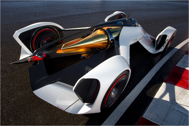 Illustration for article titled Chevrolet diseña un coche futurista con motor láser para Gran Turismo